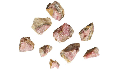 Cobaltoan Calcite Collection - 9pcs - authentic fossil specimen, natural history by Fossils NH