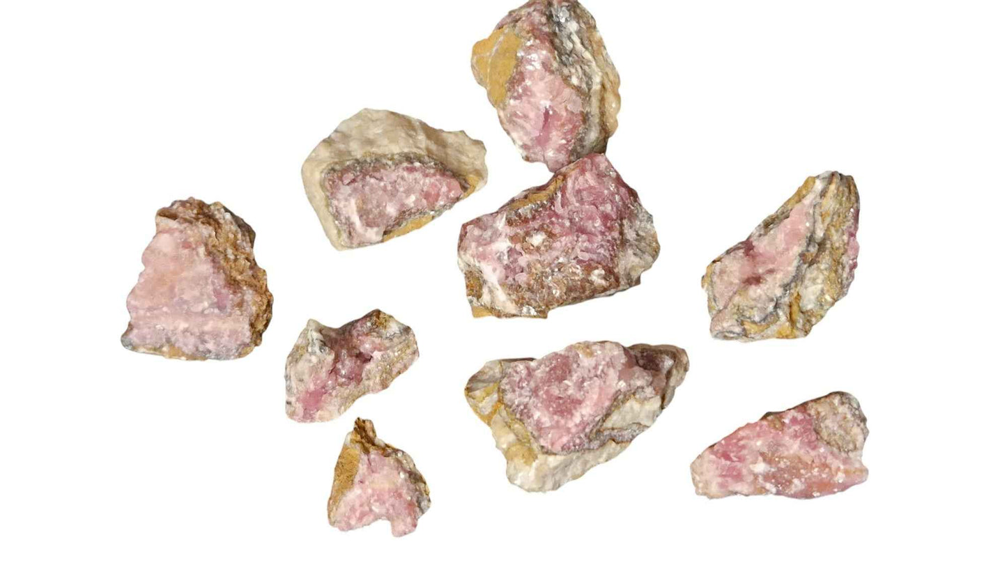 Cobaltoan Calcite Collection - 9pcs - authentic fossil specimen, natural history by Fossils NH